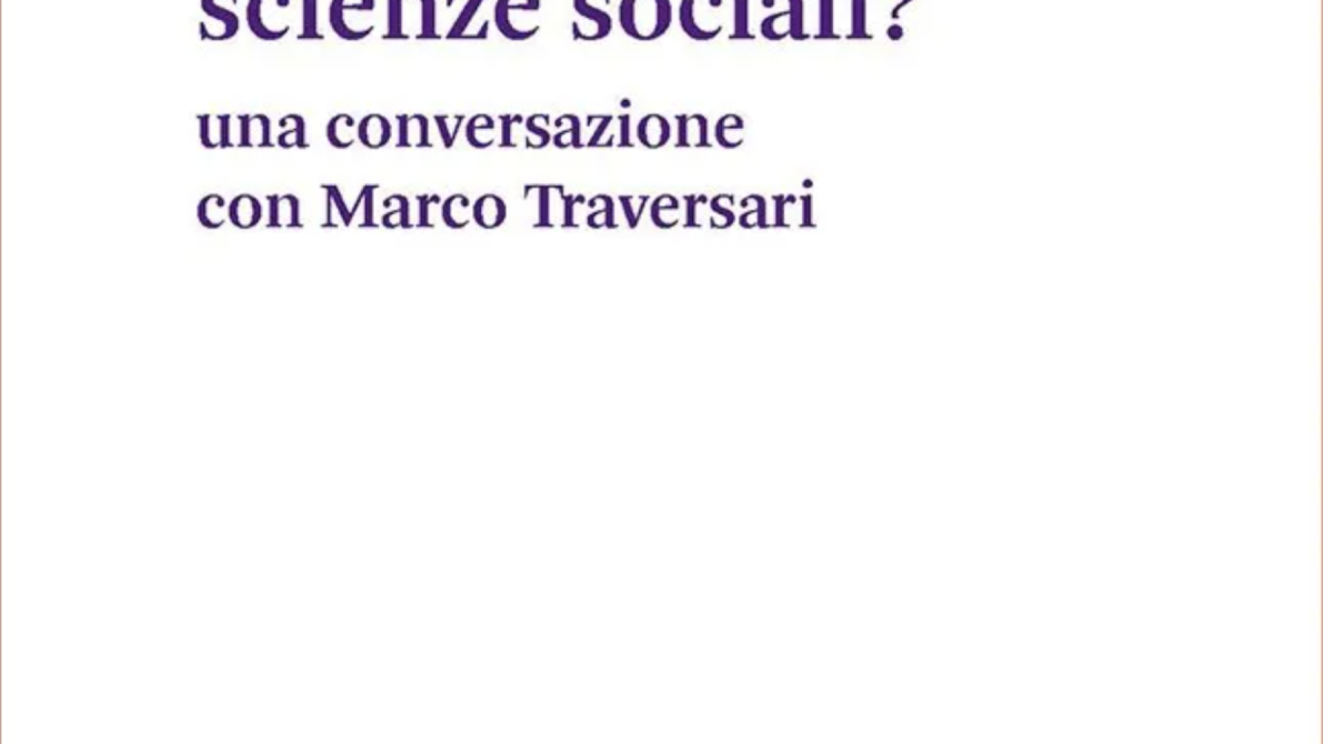 Immagine di C’è spazio per le scienze sociali Le persone non siano numeri