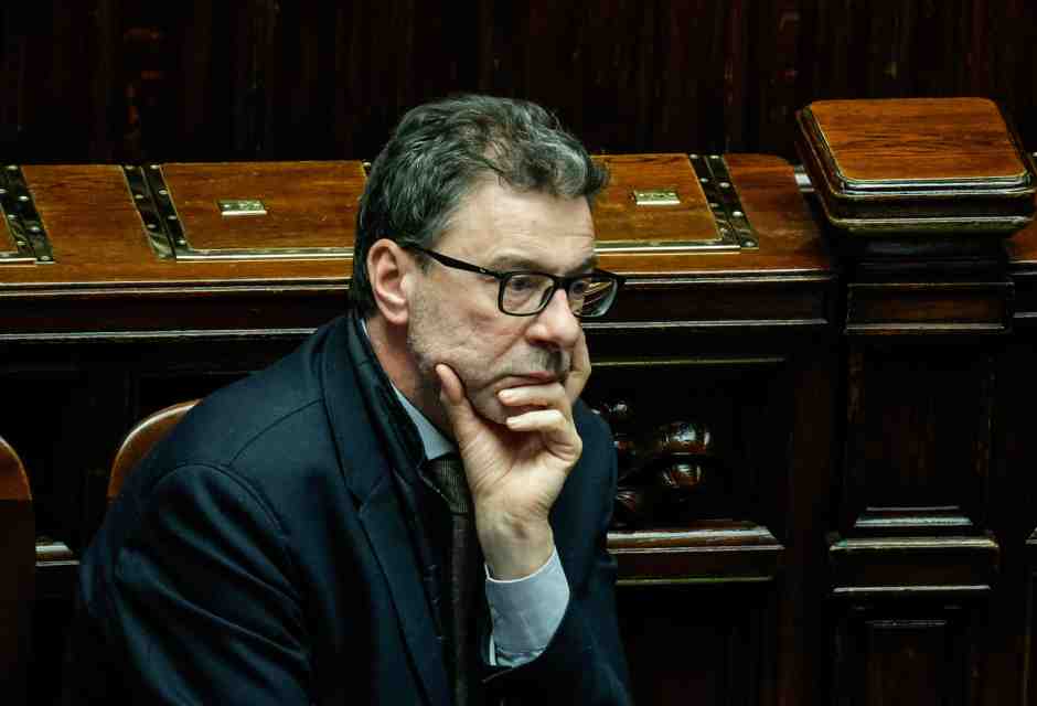 &nbsp;Il ministro dell'Economia Giancarlo Giogetti - foto Ansa