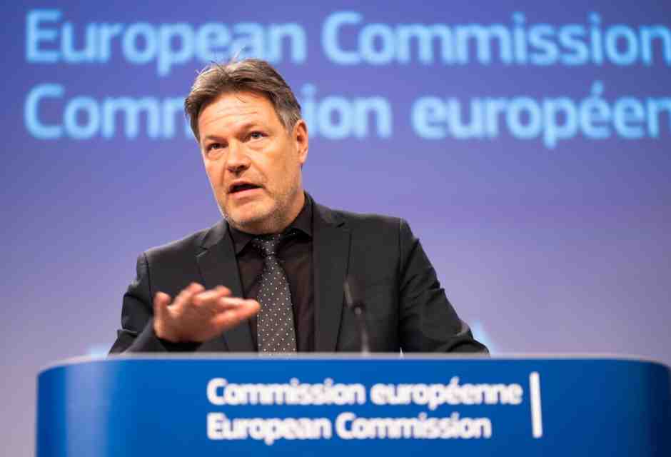 &nbsp;Il ministro dell'Economia tedesco Robert Habeck - foto Ansa
