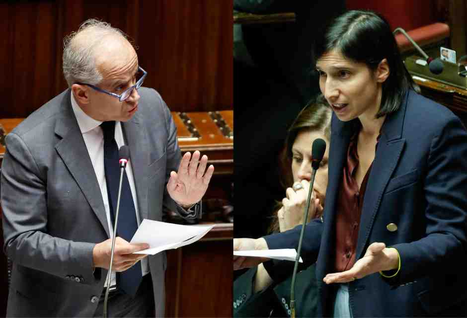  Matteo Piantedosi ed Elly Schlein - foto Ansa