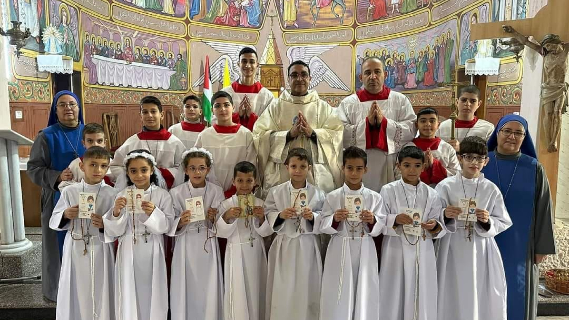 Immagine di Il catechismo continua oltre la guerra: Prima Comunione per i bimbi di Gaza