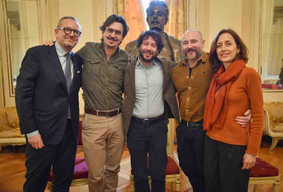 &nbsp;Damiano Michieletto Michele Gamba Paolo Fantin e Carla Teti alla conferenza stampa sulla nuova produzione dell'opera Med&eacute;e al Teatro alla Scala