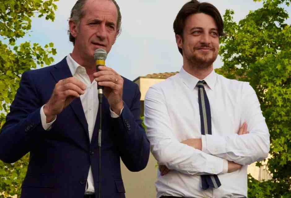 &nbsp;Alberto Stefani con Luca Zaia - foto Facebook