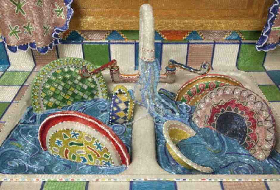 Liza Lou, Kitchen, 1999, Whitney Museum of American Art, New York. Dettaglio <br />