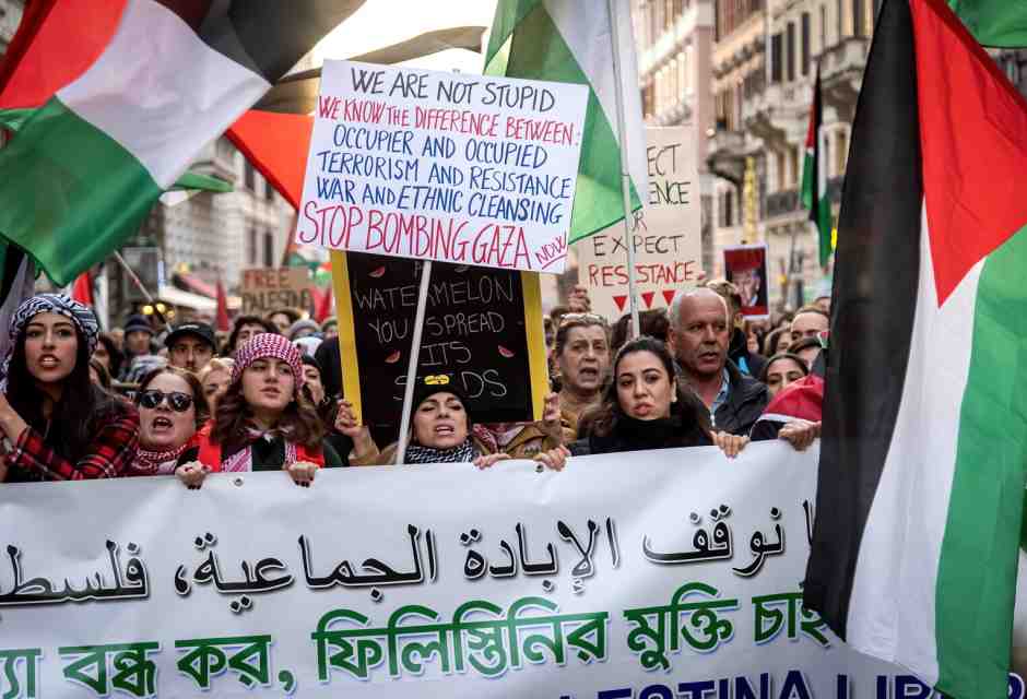 Global Day of Action for Palestine (Stefano Montesi - Corbis via Getty Images)&nbsp;<br />