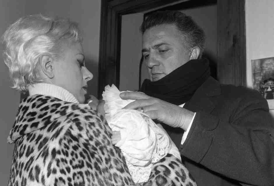 &nbsp;Sandra Milo e Federico Fellini - Ansa