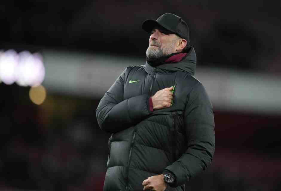 J&uuml;rgen Klopp ha annunciato che lascer&agrave; il Liverpool a fine stagione (foto Ap, via LaPresse)<br />