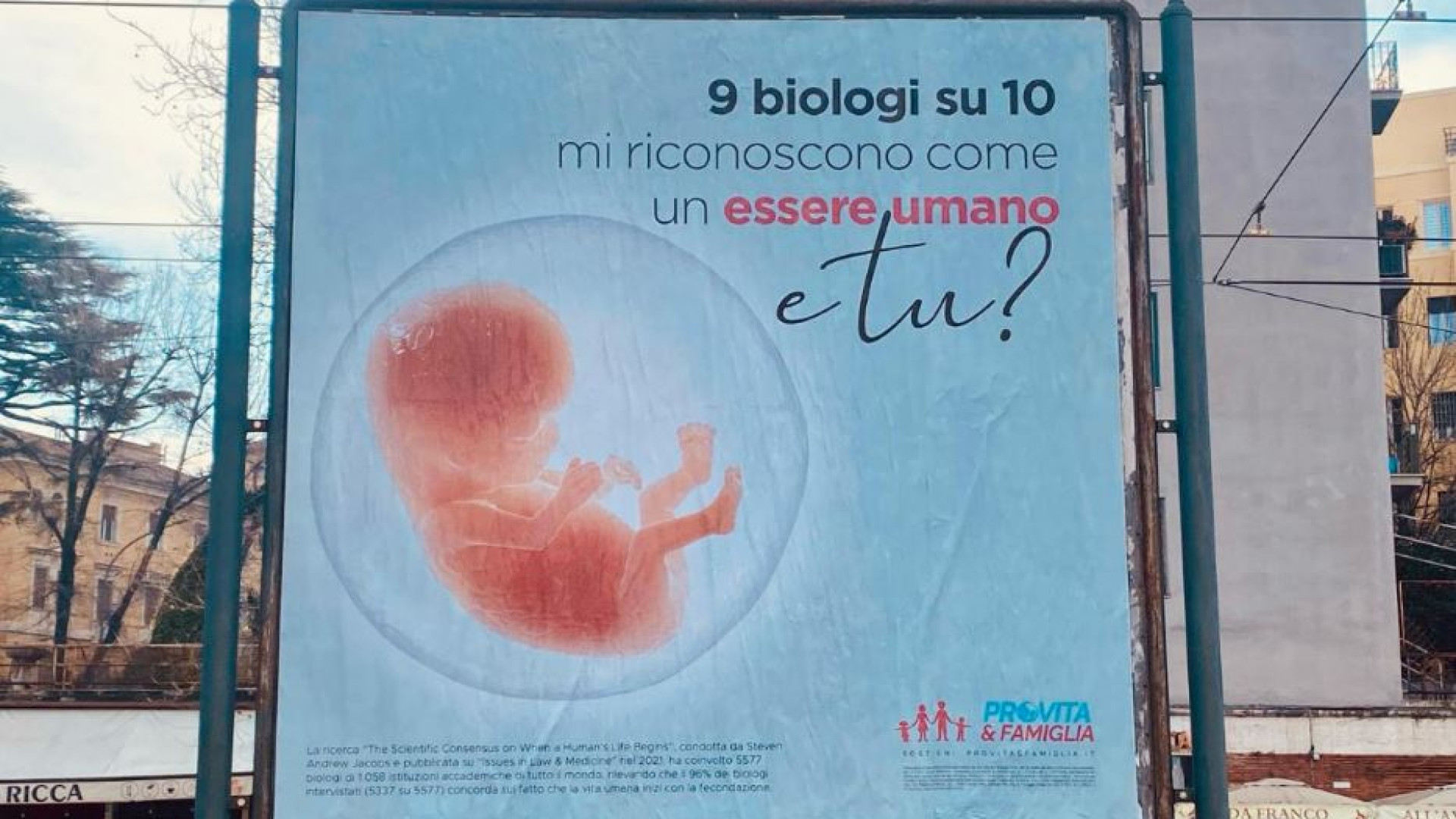 Immagine di «Diritti al concepito»: un embrione nella campagna di Pro Vita & Famiglia