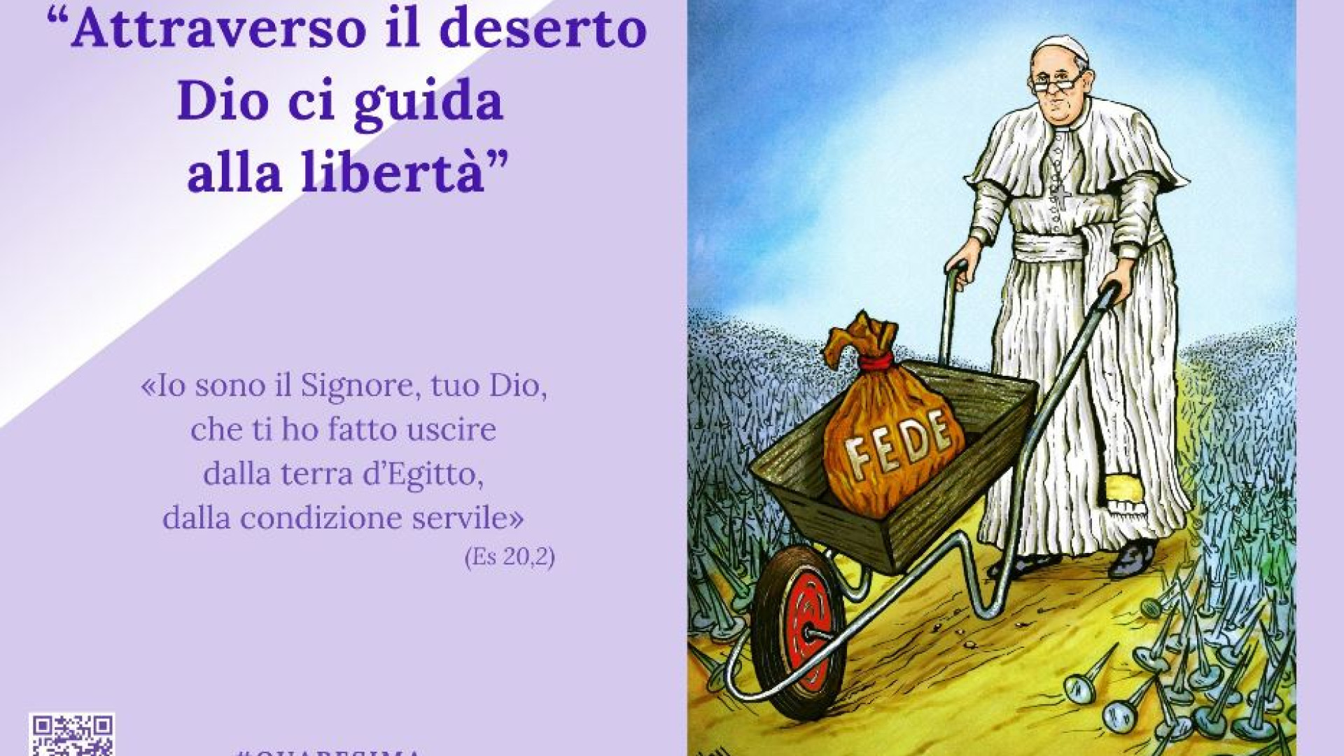 Immagine di Papa Francesco: «Basta schiavitù che rubano il futuro»