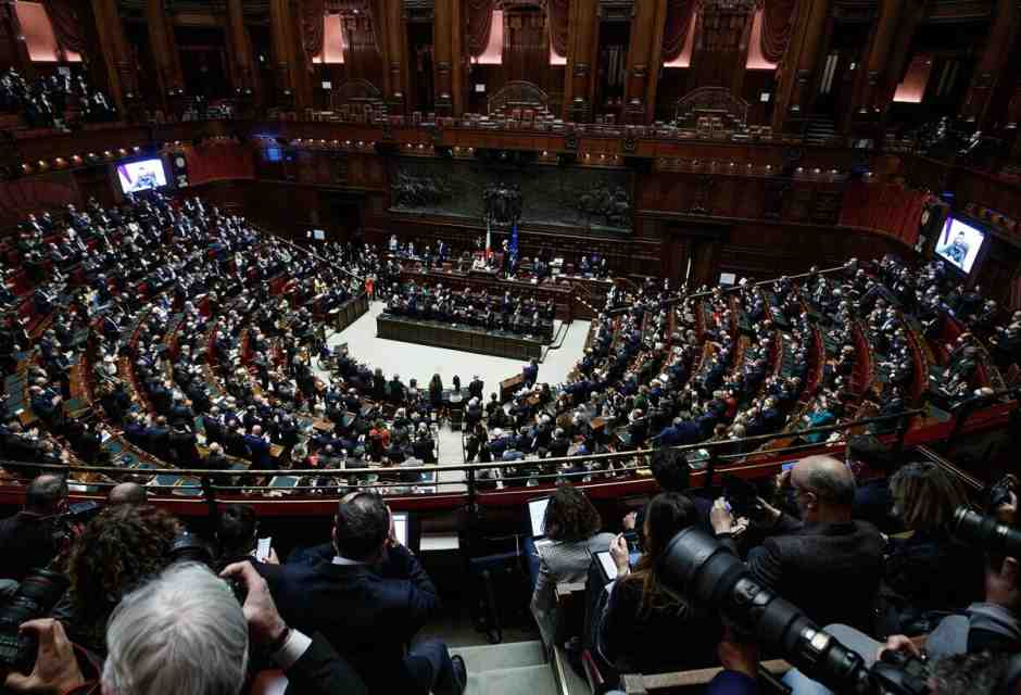 Una seduta del Parlamento italiano (Ansa)