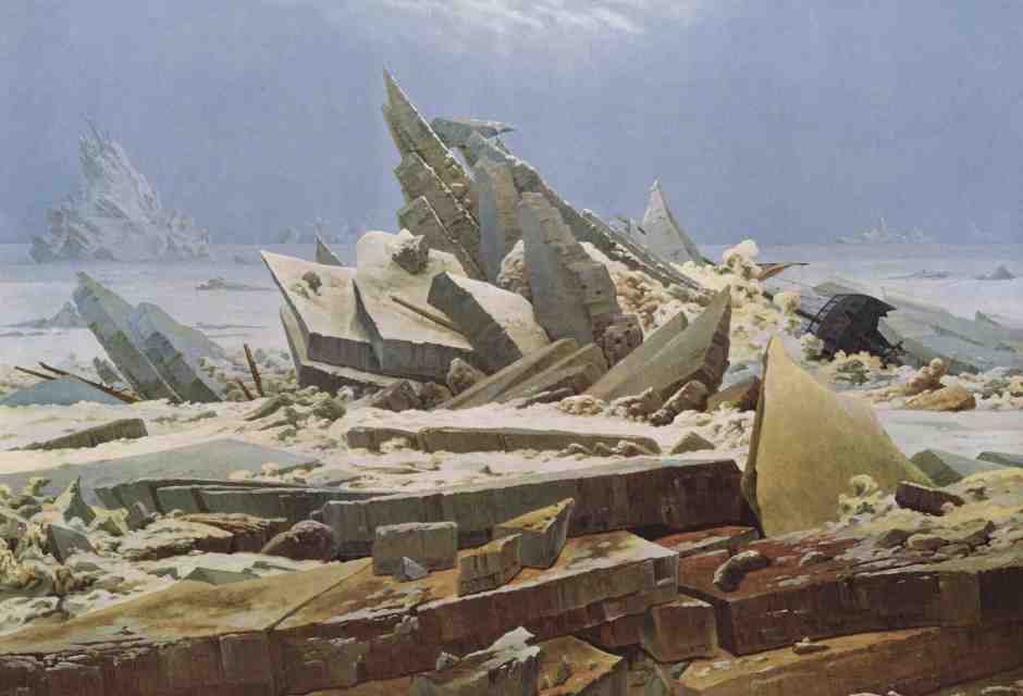 Caspar David Friedrich, "Il mare di ghiaccio" (Wikipedia)