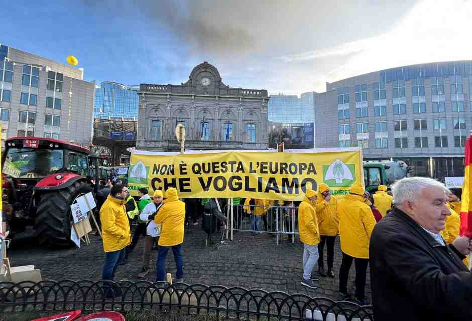 Trattori a Bruxelles. Foto di Pietro Guastamacchia&nbsp;