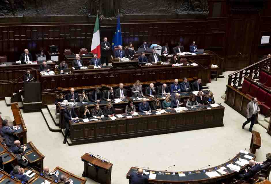 &nbsp;Il governo Meloni alla Camera - foto Ansa