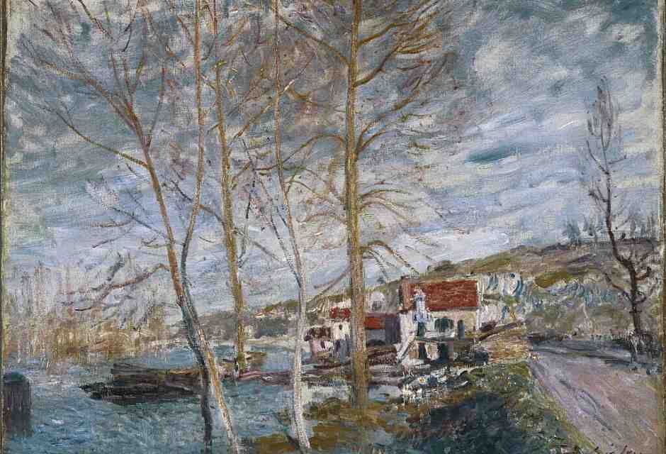 &nbsp;Inondazione a Moret, Alfred Sisley<br />