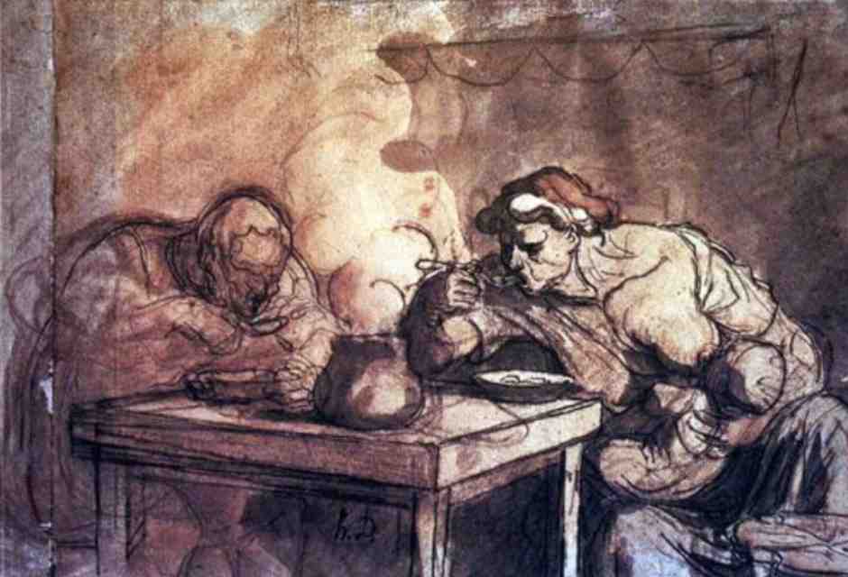 'Una zuppa' di Honor&eacute; Daumier&nbsp;<br />