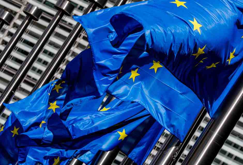 &nbsp;Bandiere dell'Unione Europea - foto Ansa