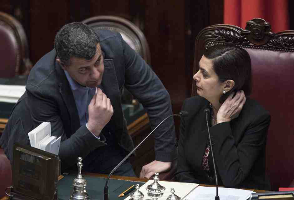 Arturo Scotto e Laura Boldrini (Roberto Monaldo / LaPresse)&nbsp;<br />