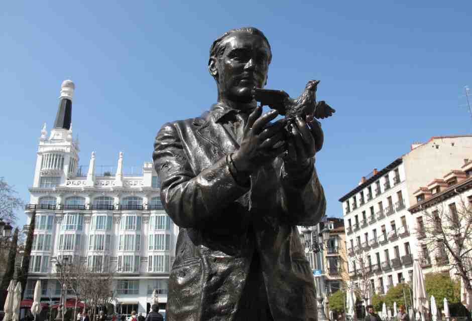 Scultura dedicata a Federico García Lorca a Madrid (gettyimages) 