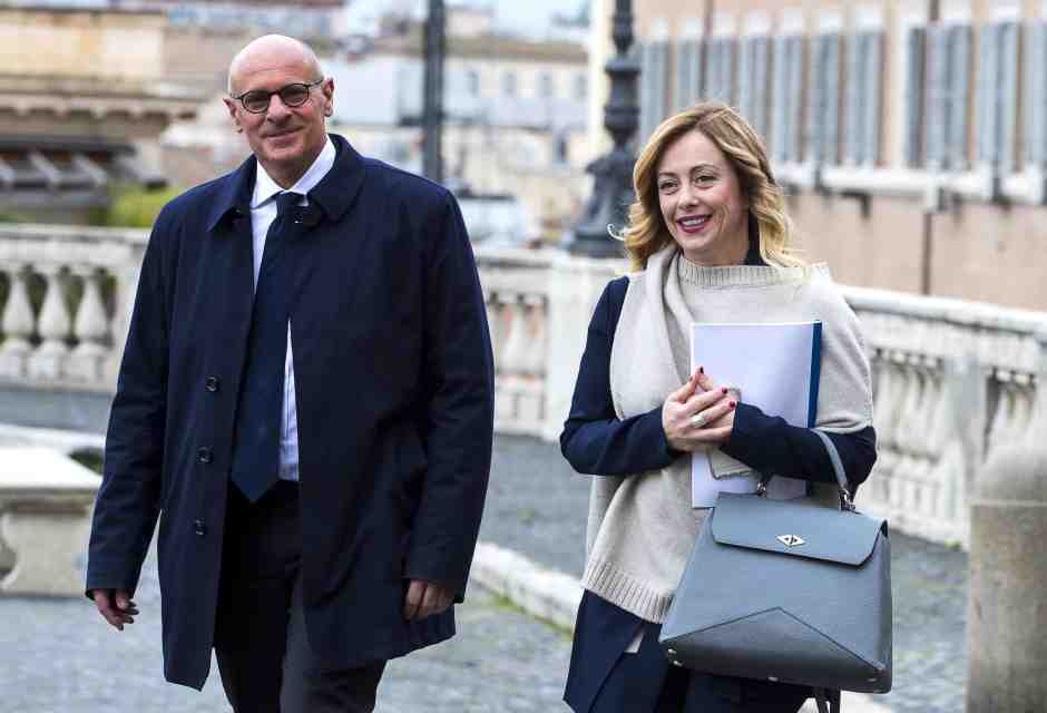 Giorgia meloni e Fabio rampolli (Ansa)&nbsp;