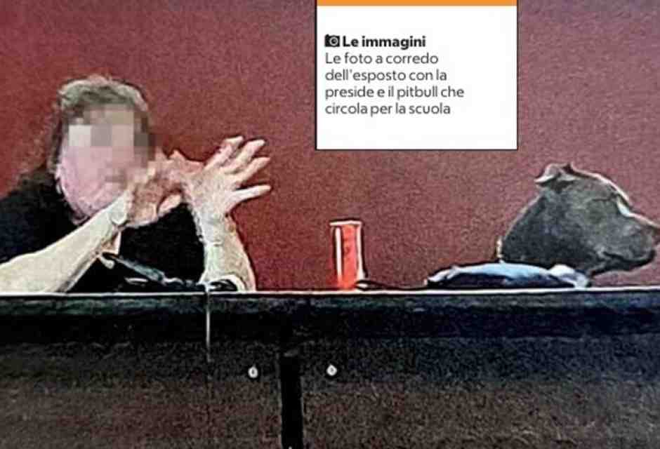la foto della preside pubblicata sulla "Repubblica" <br />
