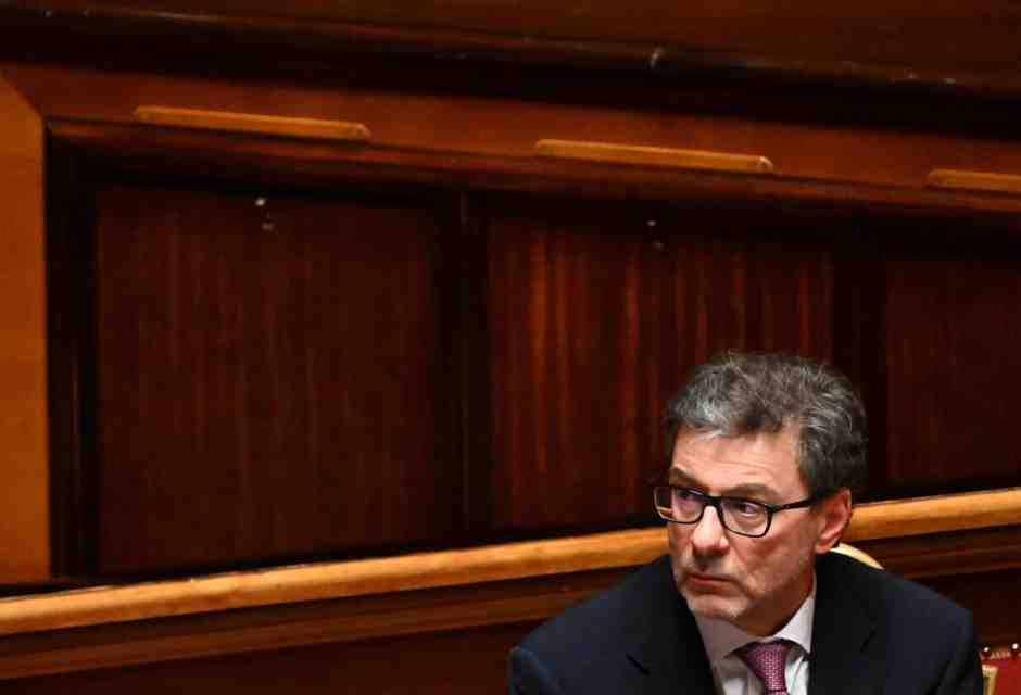 &nbsp;Il ministro dell'Economia Giancarlo Giorgetti - foto Ansa