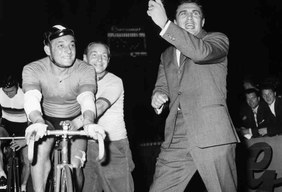 Nando Terruzzi alla Sei Giorni di Berlino del 1961 (foto Getty Images)