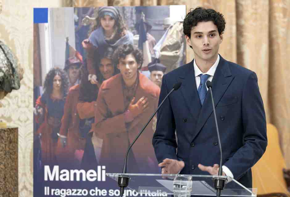 Riccardo De Rinaldis Santorelli, protagonista della fiction su Goffredo Mameli (Ansa)&nbsp;<br />
