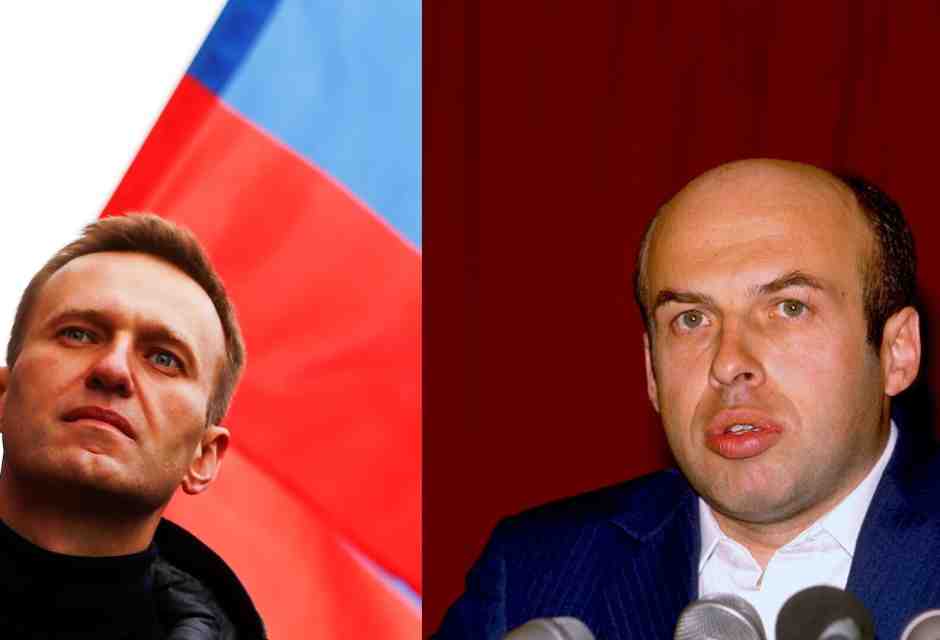 Alexei Navalny e&nbsp;Natan Sharansky&nbsp;