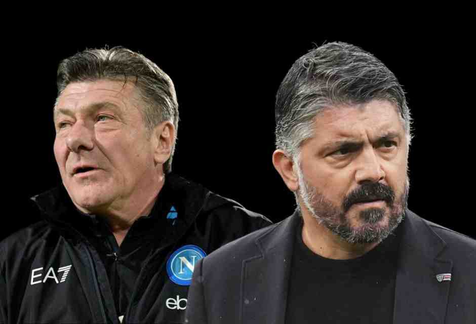 Walter Mazzarri e Gennaro Gattuso (elaborazione realizzata da foto LaPresse)