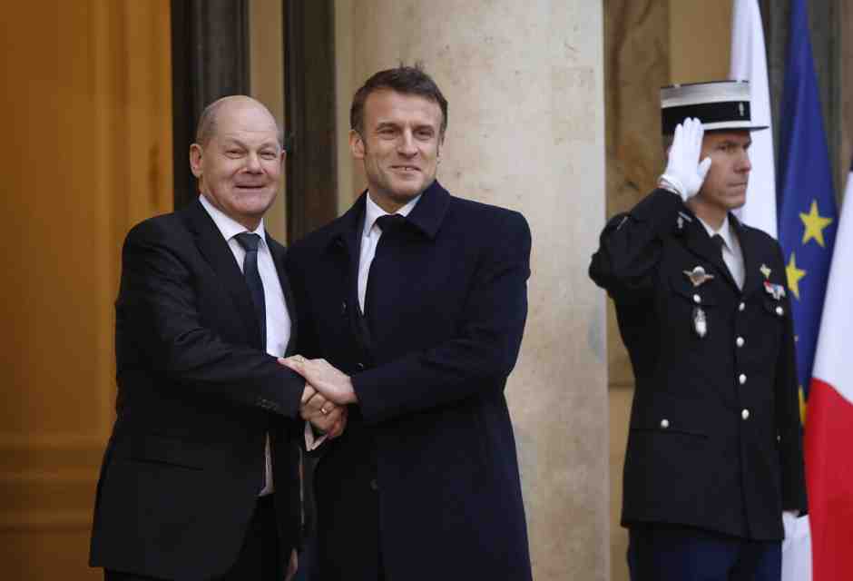&nbsp;Emmanuel Macron e Olaf Scholz - foto Ansa
