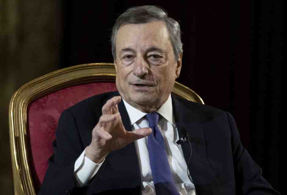 Mario Draghi (foto Ansa)
