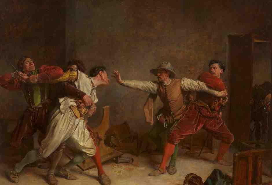 Ernest Meissonier &ldquo;La rissa&rdquo; (La Rixe), 1885<br />