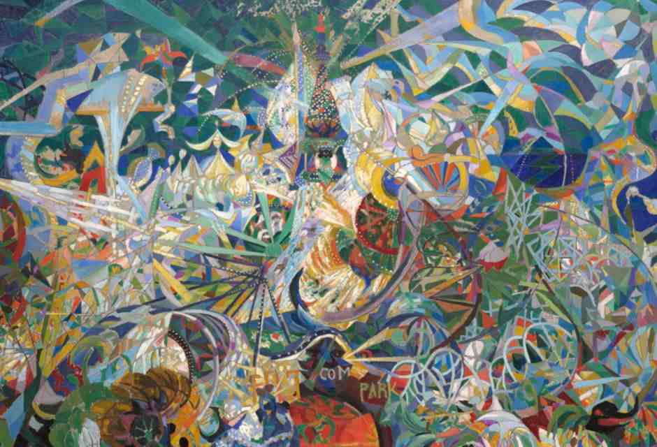 <span class="fn" id="artwork"><bdi><span title="American artist (1877-1946)">Joseph Stella</span>, "Battle of Lights, Coney Island, Mardi Gras" (Wikipedia)</bdi></span>