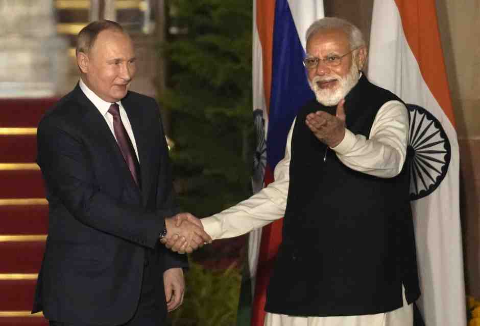 Modi aveva rimproverato a suo tempo Putin ma poi gli si &egrave; ravvicinato, al punto che questi l&rsquo;ha definito &ldquo;uomo molto saggio&rdquo; (foto Ansa)&nbsp;<br />