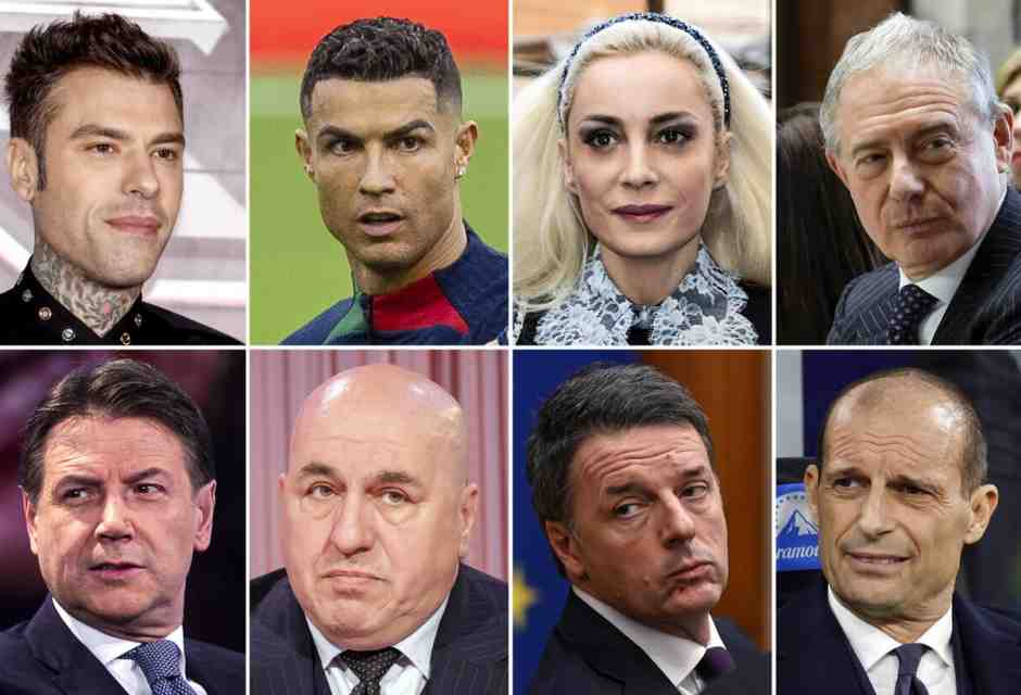 &nbsp;Alcuni dei personaggi pubblici "spiati" nell'ambito dell'inchiesta sul presunto dossieraggio