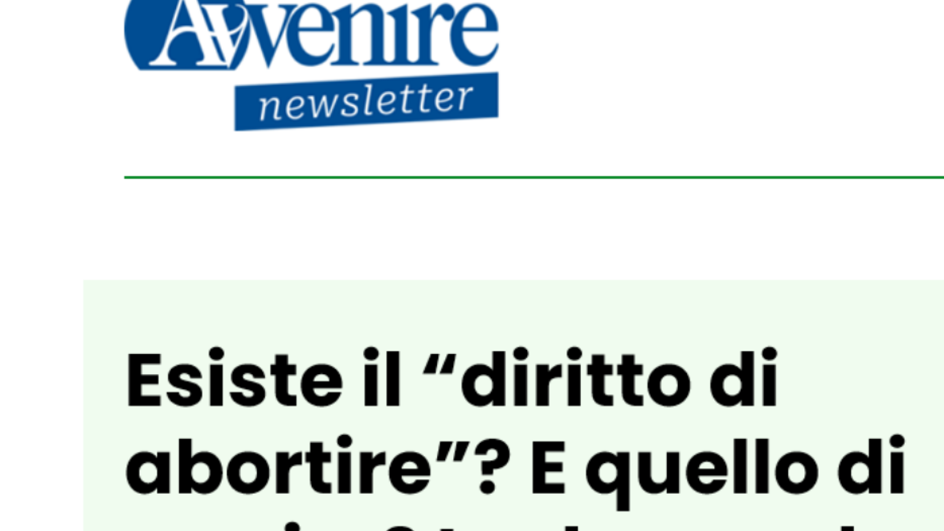 Immagine di Con la newsletter settimanale di “è vita” il meglio dell’informazione bioetica