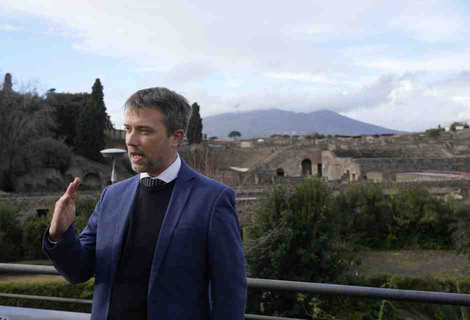 Il direttore del parco di Pompei, Gabriel Zuchtriegel (LaPresse)&nbsp;<br />