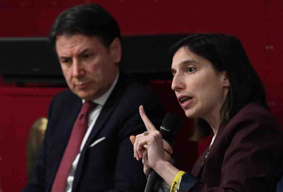 &nbsp;Elly Schlein e Giuseppe Conte - foto Ansa