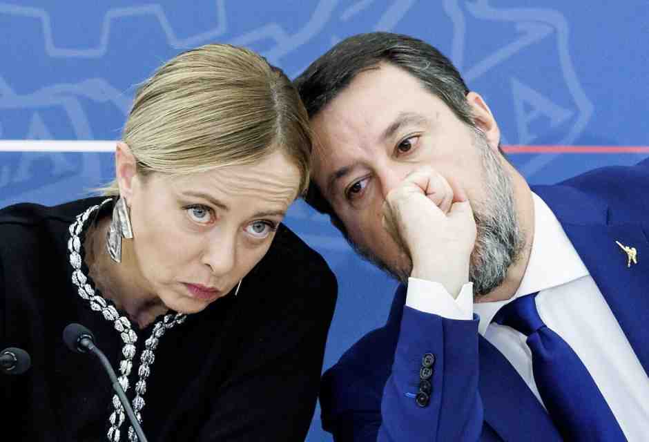 Giorgia Meloni e Matteo Salvini (foto LaPresse)