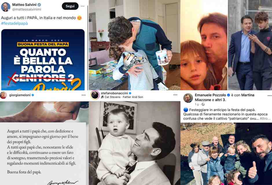 &nbsp;Festa del pap&agrave;: i post dei politici sui social