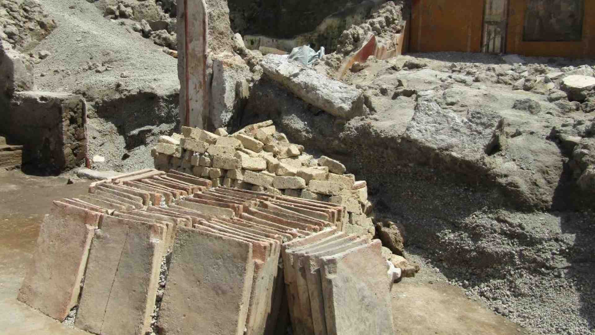 Immagine di Pompei: scoperto cantiere edile sorpreso dall'eruzione del Vesuvio