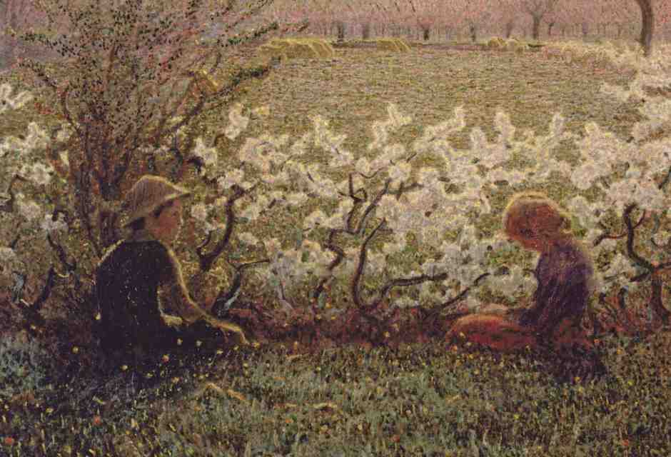 Giuseppe Pellizza da Volpedo, "Prato fiorito" (Wikipedia)