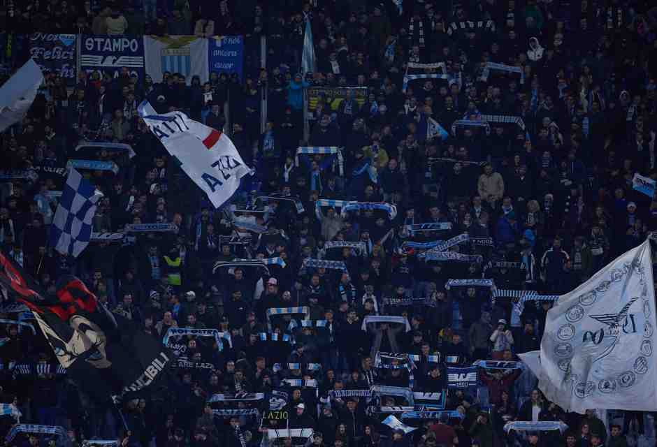 Tifosi della Lazio all'Olimpico di Roma - foto via Getty Images