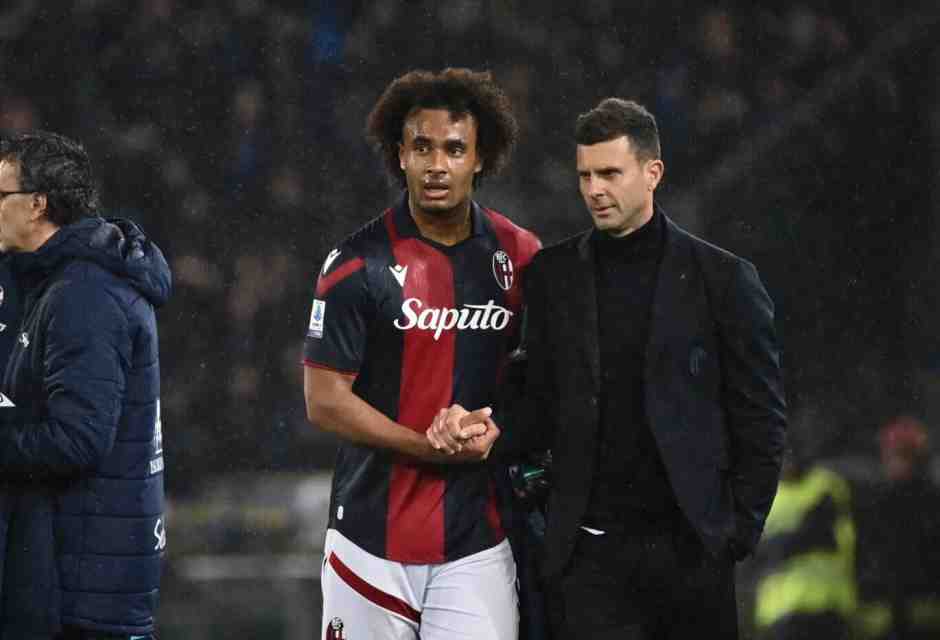 Joshua Zirkee e Thiago Motta (foto LaPresse)