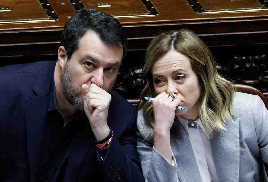 Matteo Salvini e Giorgia Meloni (foto LaPresse)