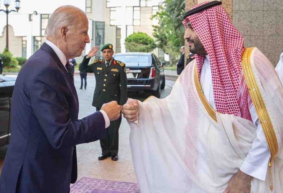 &nbsp;Joe Biden e Mohammed bin Salman (foto Ansa)
