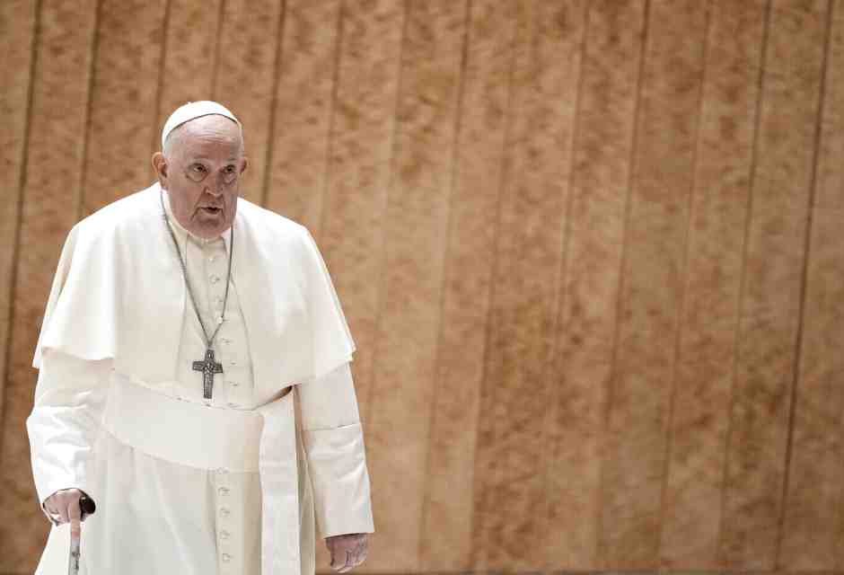 Papa Francesco (foto di Andrew Medichini per Ap, via LaPresse)  