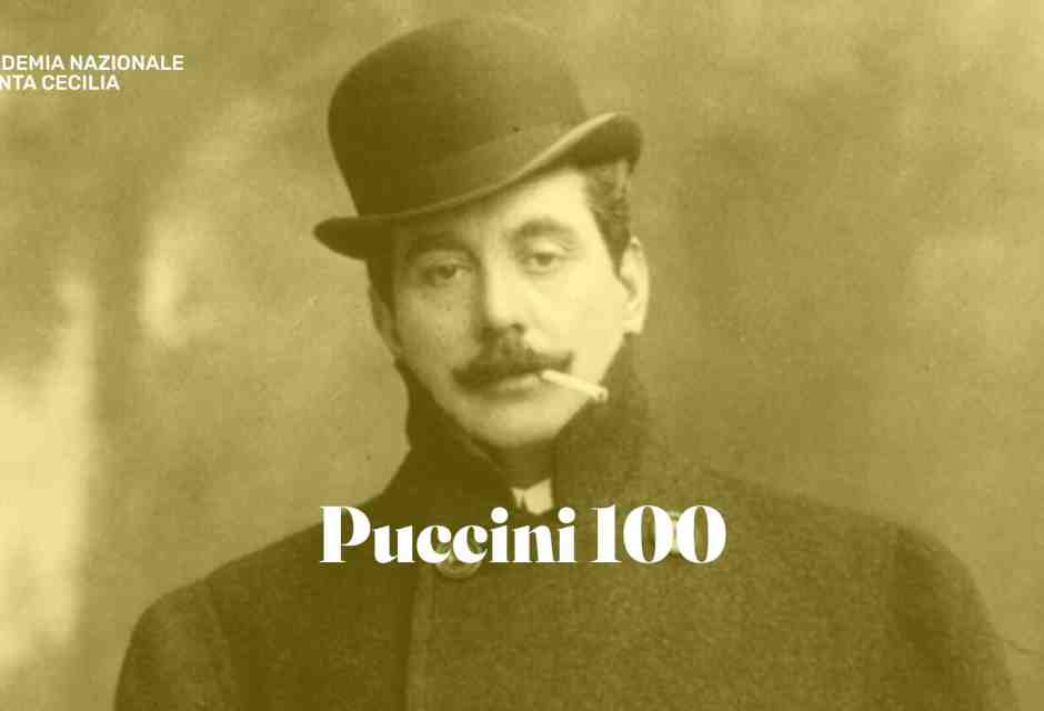  La copertina della mostra "Puccini 100" - foto dal sito dell'Accademia nazionale di Santa Cecilia