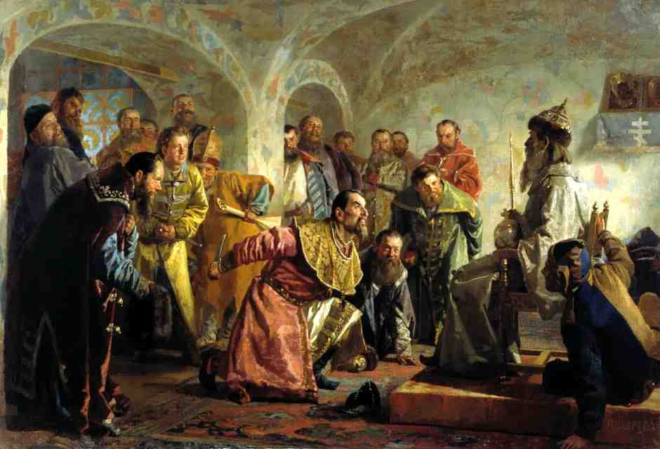 Nikolai Nevrev, &ldquo;Oprichniki&rdquo;, 1870 circa (Wikipedia)&nbsp;<br />