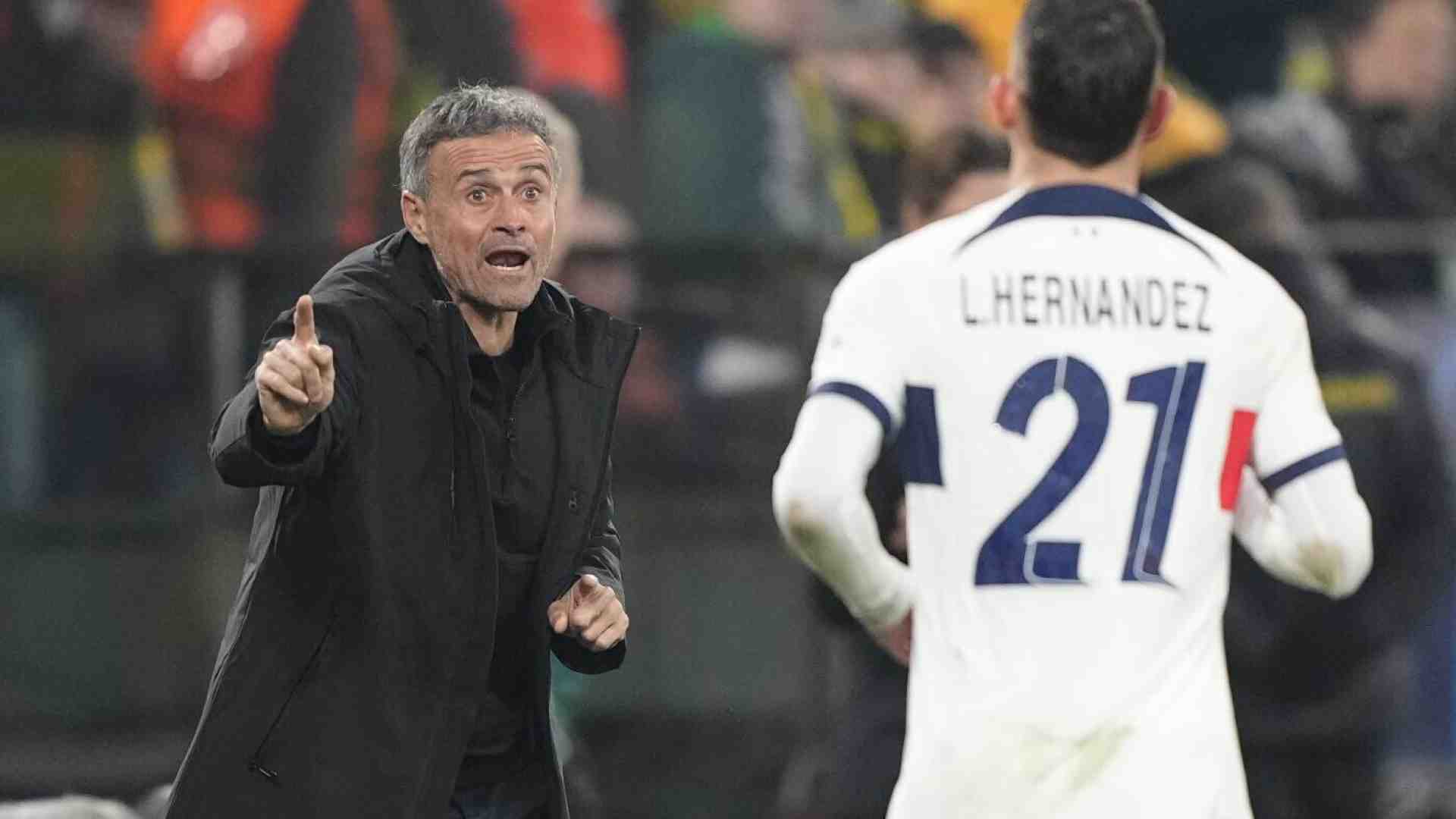 Immagine di Paris Saint-Germain-Barcellona, o della faccia cubista di Luis Enrique